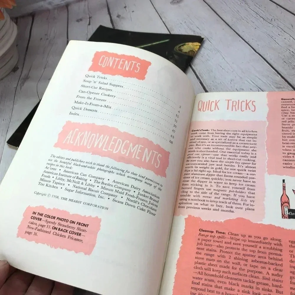 Good Housekeeping vintage pamphlet cookbooks 1958